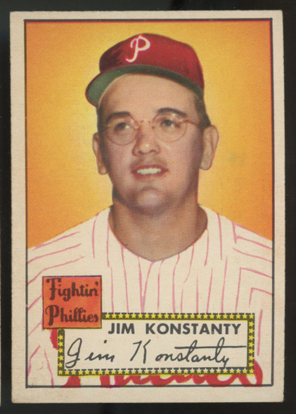1952 Topps Jim Konstanty #108 EX