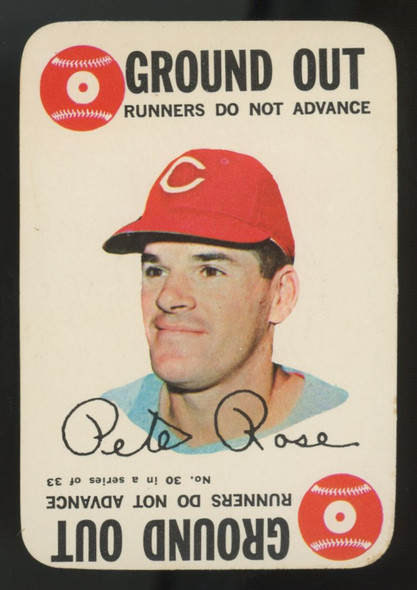1968 Topps Game Pete Rose Ground Out #30 EX
