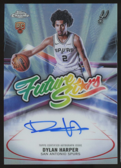 2025/26 Topps Chrome Basketball Dylan Harper RC Future Stars Refractor Auto #FS-DH