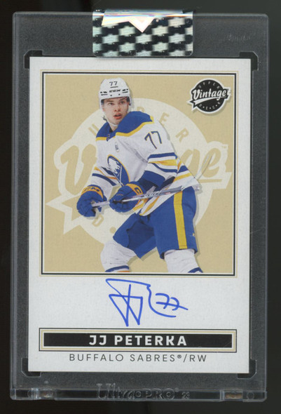 2024/25 Upper Deck Clear Cut JJ Peterka Vintage Auto #VA-JP