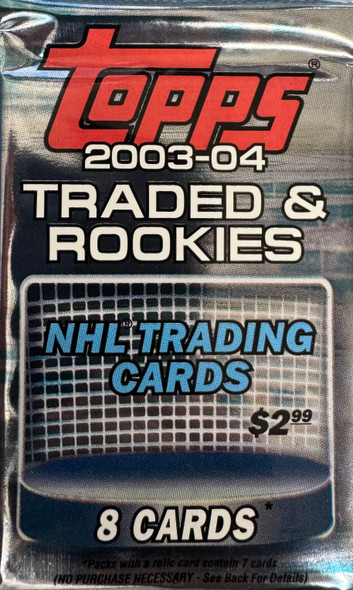 2003/04 Topps Traded & Rookies Hockey Retail Pack