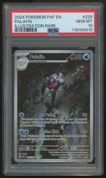 2024 Pokemon Palafin Paldean Fates Illustration Rare #225 PSA 10