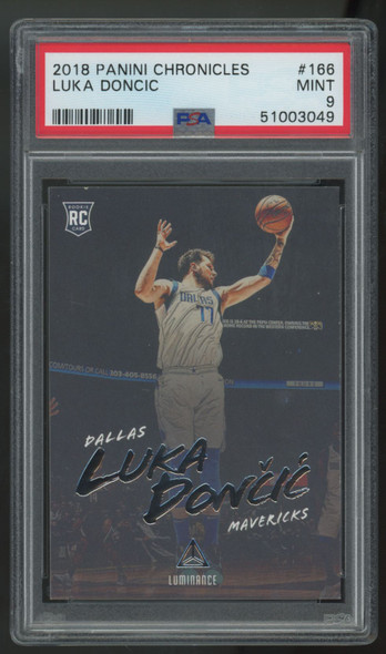 2018-19 Panini Chronicles Luka Doncic RC #166 PSA 9 *049