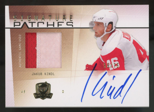 2009-10 Upper Deck The Cup Jakub Kindl Patch Auto /75 #SP-KI