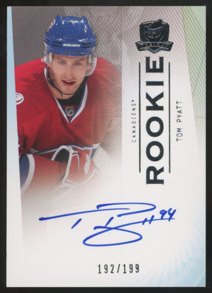 2009-10 Upper Deck The Cup Tom Pyatt RC Auto /199 #100