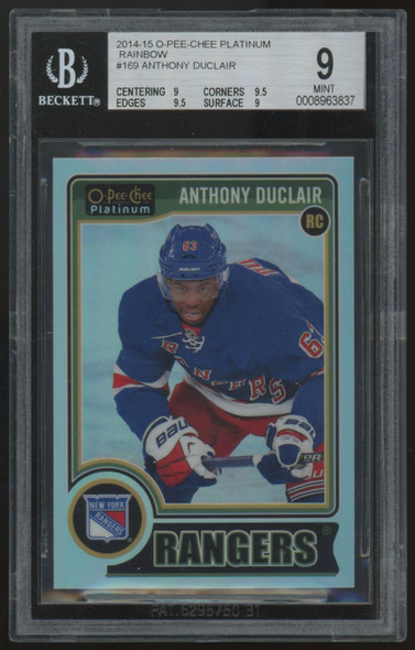 2014-15 O-Pee-Chee Platinum Anthony Duclair RC Rainbow #169 BGS 9