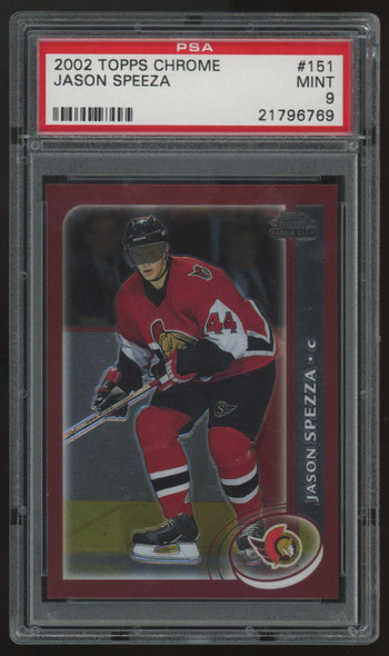 2002-03 Topps Chrome Jason Speeza RC #151 PSA 9