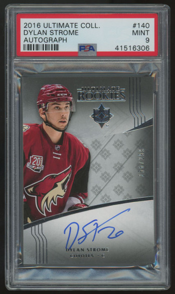 2016-17 UD Ultimate Collection Dylan Strome RC Auto /299 #140 PSA 9