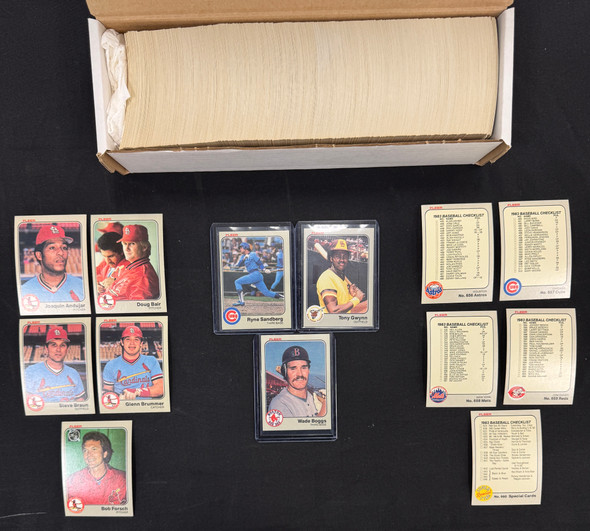 1983 Fleer Baseball Complete Set NM Sandberg Boggs Gwynn RC