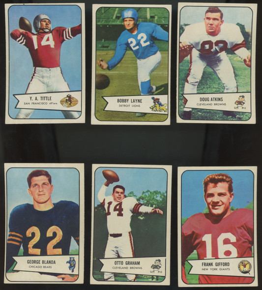 1954 Bowman Football Complete Set (128/128) VG-EX/EX On Average