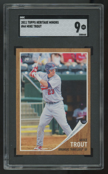 2011 Topps Heritage Minors Mike Trout #44 SGC 9 *468