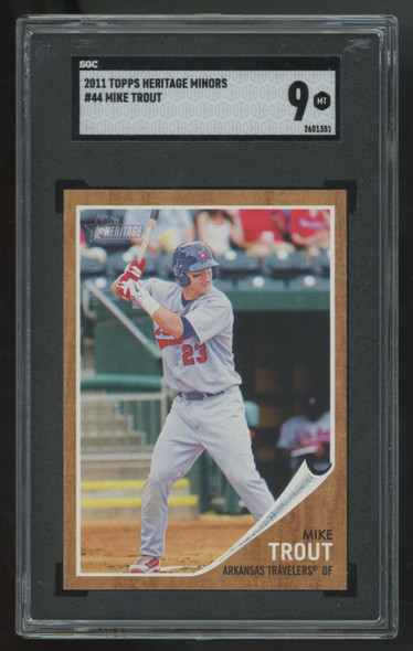 2011 Topps Heritage Minors Mike Trout #44 SGC 9 *351