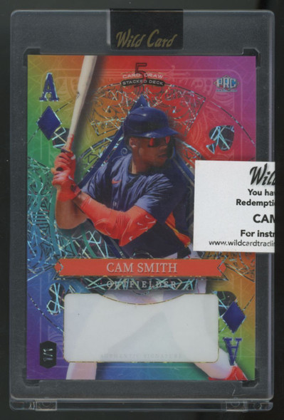 2024 Wild Card 5 Card Draw Cam Smith RC Rainbow Auto Redemption 1/1 #SDHD-CSA