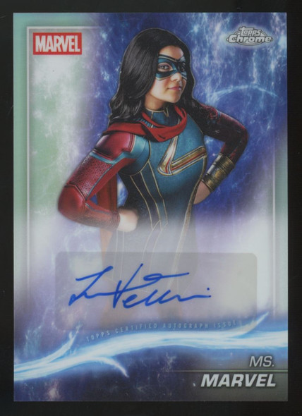 2025 Topps Marvel Studios Chrome Ms. Marvel / Iman Vellani Auto #AA-IV