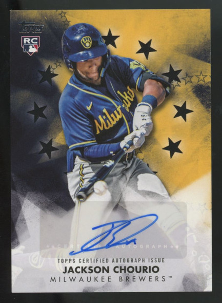 2024 Topps Update Jackson Chourio RC Black Baseball Stars Auto /199 #BSA-JC