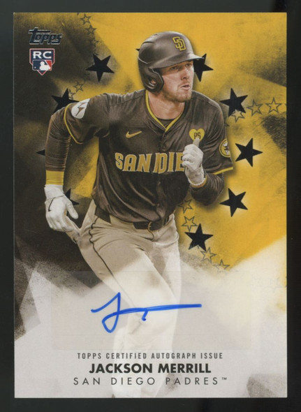 2024 Topps Update Jackson Merrill RC Black Baseball Stars Auto /199 #BSAU-JM