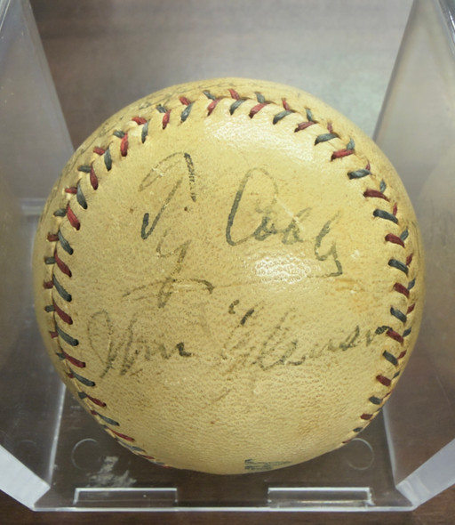 Ty Cobb Signed Autographed OAL Baseball + Speaker, Collins, Gleason JSA
