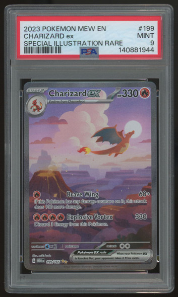2023 Pokemon Charizard ex 151 Special Illustration Rare #199 PSA 9 (B)
