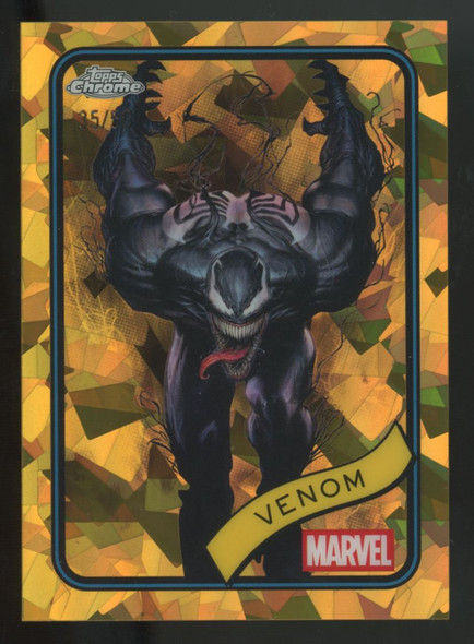 2025 Topps Chrome Marvel Sapphire Venom Gold Refractor /50 #149