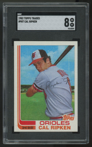 1982 Topps Traded Cal Ripken RC #98T SGC 8
