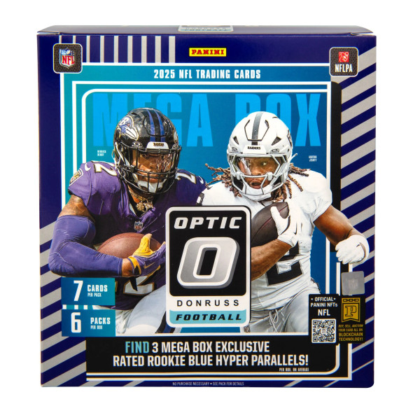 2025 Panini Donruss Optic Football Mega Box (Blue Hyper)