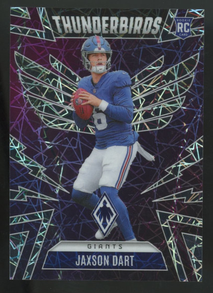 2025 Panini Phoenix Jaxson Dart RC Silver Lazer Thunderbirds /149 #38