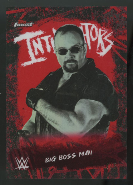 2025 Topps Finest WWE Big Boss Man Red Intimidators /5 #INT-BB