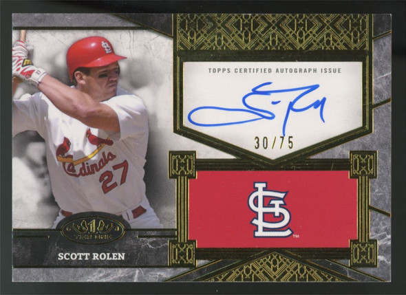 2025 Topps Tier One Scott Rolen Top Shelf Auto /75 #TSS-SR