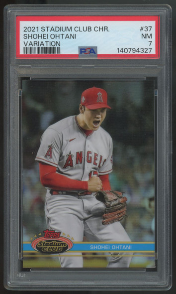 2021 Stadium Club Chrome Shohei Ohtani Variation #37 PSA 7 *325