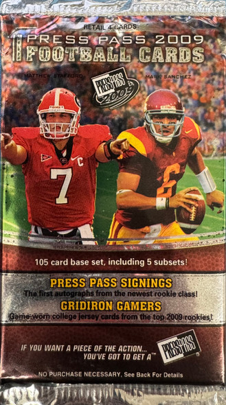 2009 Press Pass Football Retail Pack