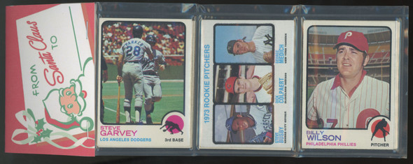 1973 Topps Baseball Holiday Rack Pack Steve Garvey On Top