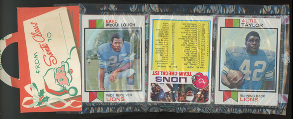 1973 Topps Football Holiday Rack Pack