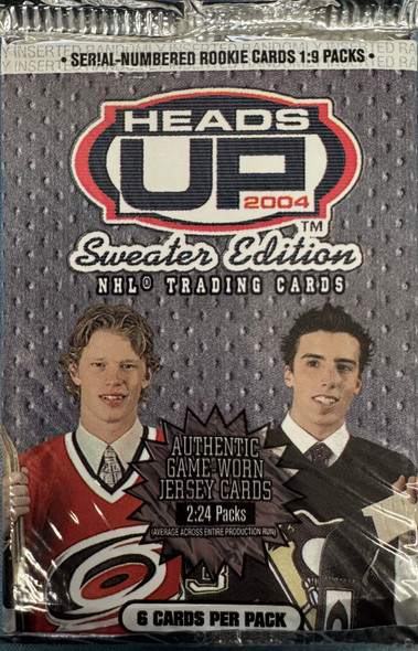 2004 Pacific Heads Up Hockey Sweater Edition Hobby Pack