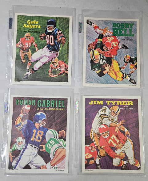 1970 Topps Football Poster Set NM