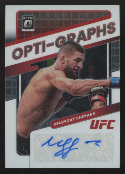 2022 Panini Donruss Optic UFC Khamzat Chimaev Opti-Graphs Auto #OG-KCH