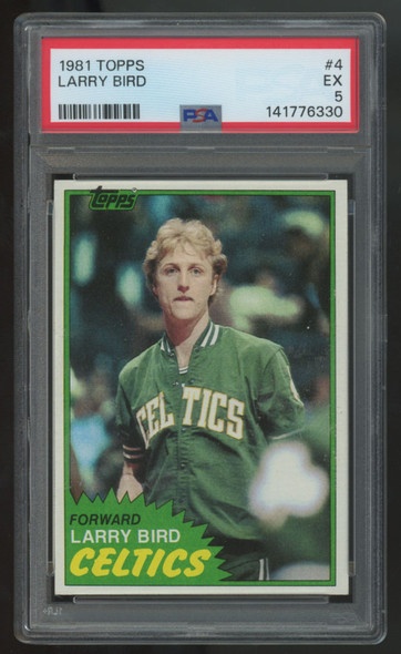 1981-82 Topps Larry Bird #4 PSA 5 *330
