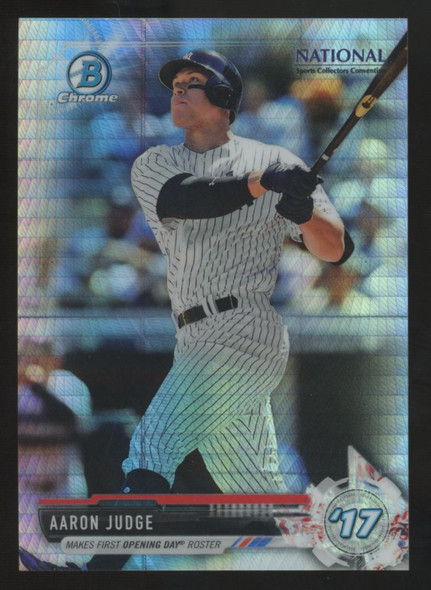 2017 Bowman Chrome National Convention Aaron Judge RC Refractor #BNR-AJ