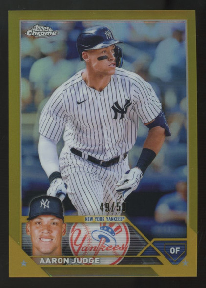 2023 Topps Chrome Aaron Judge Gold Refractor /50 #62