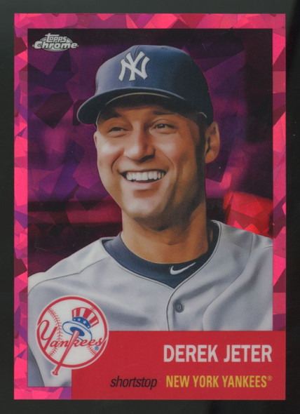 2022 Topps Chrome Platinum Derek Jeter Fuchsia Atomic Refractor /100 #2