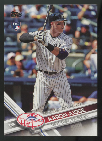 2017 Topps Update Aaron Judge RC Debut #US99 "A"