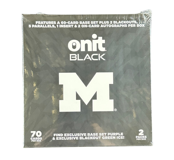 2025 Onit Black University of Michigan Football Ultra Edition Box