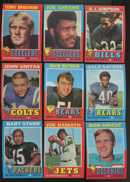 1971 Topps Football Complete Set (263) VG/EX-EX/MT w/ Wax Wrapper