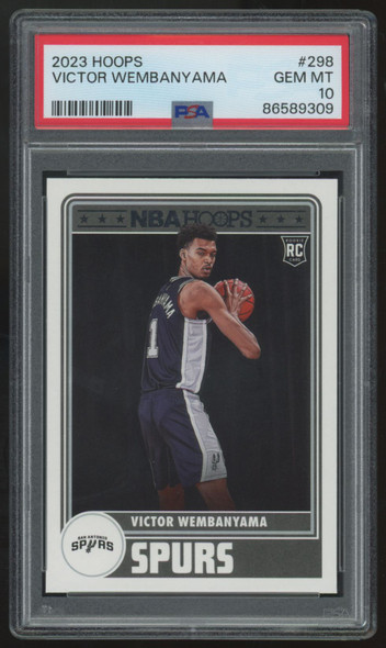 2023-24 Panini Hoops Victor Wembanyama RC #298 PSA 10