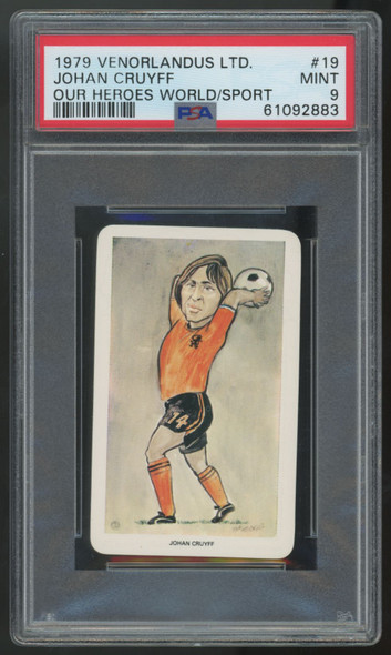 1979 Venorlandus LTD. Johan Cruyff Our Heroes World Of Sport #19 PSA 9