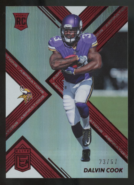 2017 Panini Donruss Elite Dalvin Cook RC Aspirations /67 #160