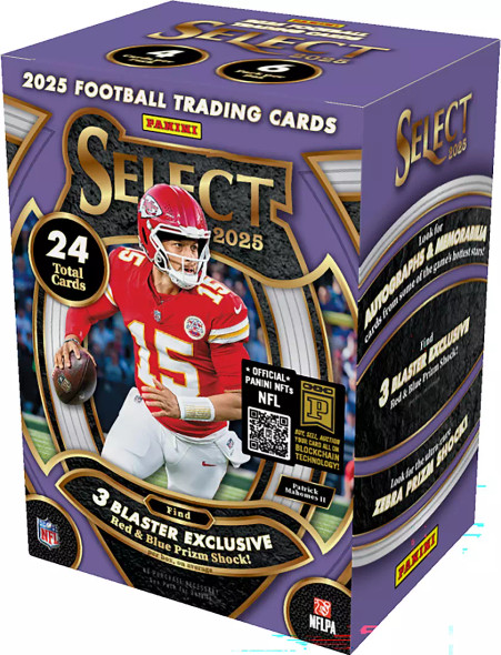 2025 Panini Select Football Blaster Box (Red & Blue Prizms)