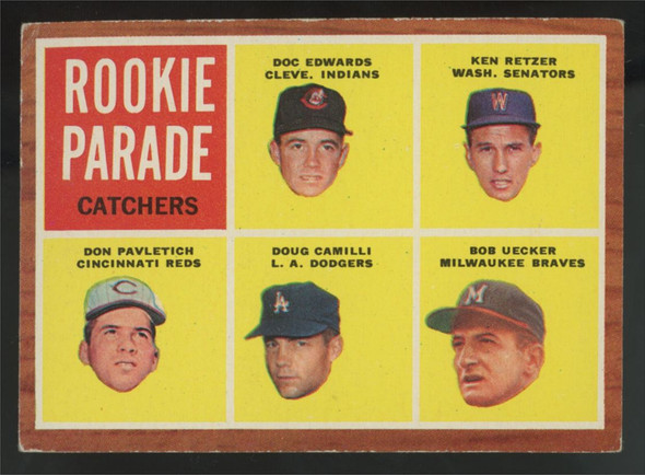 1962 Topps Bob Uecker RC Rookie Parade #594 VG/EX