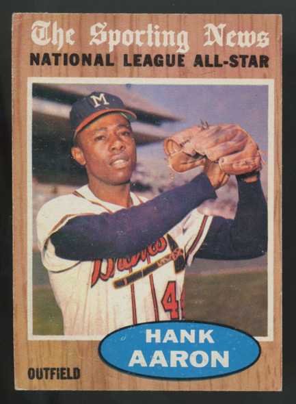1962 Topps Hank Aaron The Sporting News #394 VG/EX