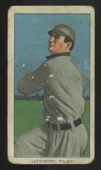 1909-11 T206 Bill Lattimore Polar Bear Back Poor