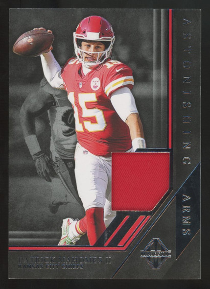 2019 Panini Majestic Patrick Mahomes II Astonishing Arms Patch /49 #AA-PA